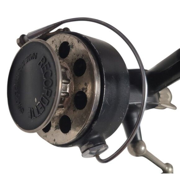 Vintage Recordette Switzerland Spinning Fishing Reel U.S. Patent No. 21 - Metal - Picture 5 of 14